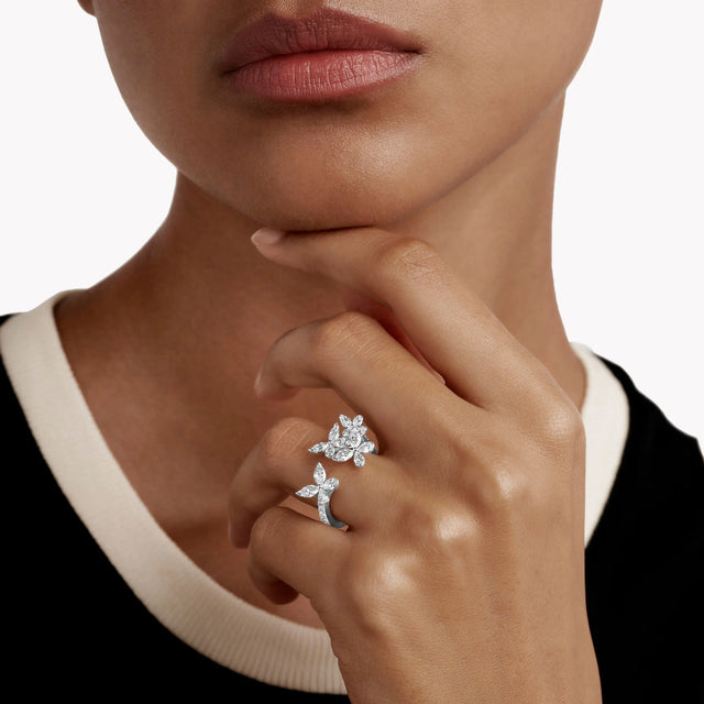 Classic Butterfly Petite Diamond Ring