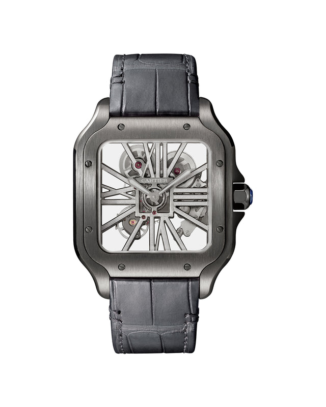Santos de Cartier skeleton watch