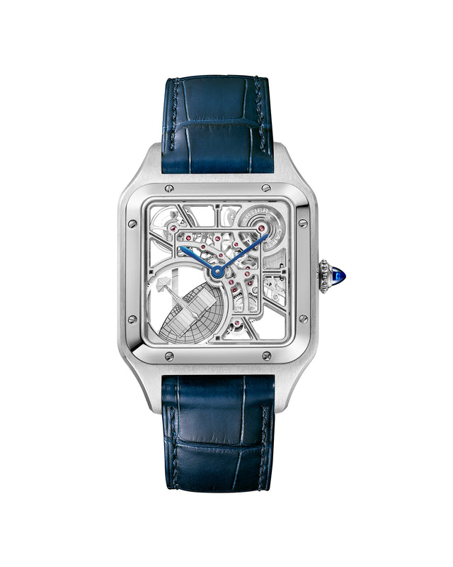Santos-Dumont Skeleton watch with Micro-Rotor