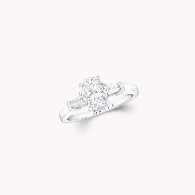 Promise Oval Diamond Engagement Ring