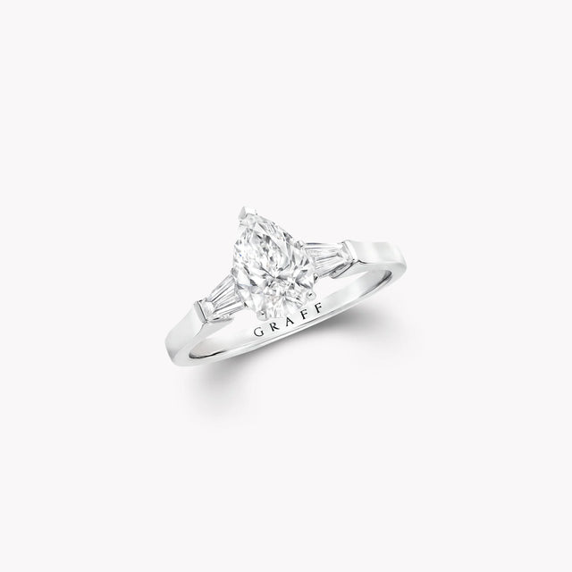 Promise Pear Shape Diamond Engagement Ring