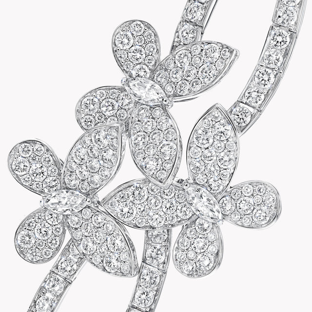 Triple Pavé Butterfly Diamond Bracelet