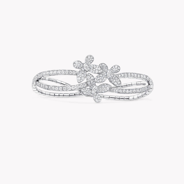 Triple Pavé Butterfly Diamond Bracelet
