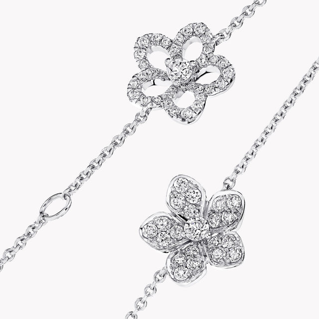 Wild Flower Pavé Diamond Bracelet