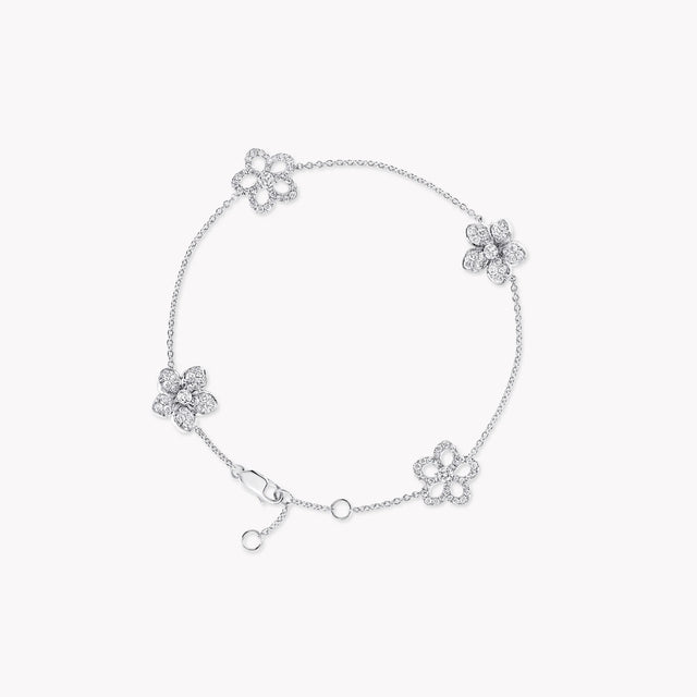 Wild Flower Pavé Diamond Bracelet