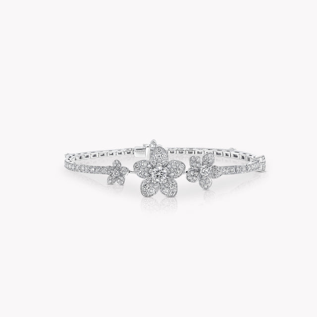 Wild Flower Pavé Diamond Bracelet