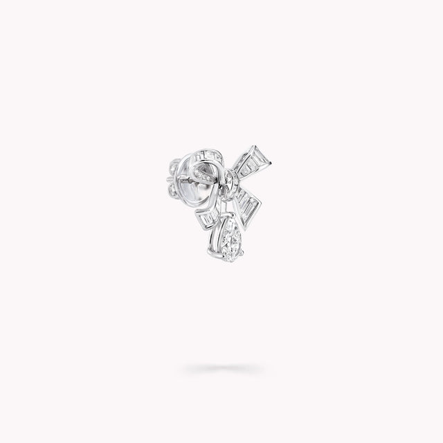 Tilda's Bow Baguette Cut Diamond Drop Earrings