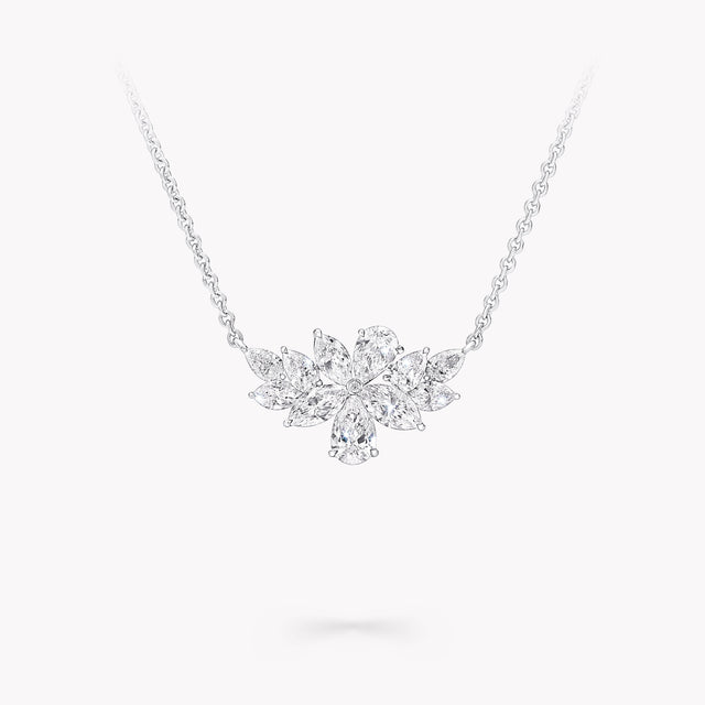 Pear Shape and Marquise Cut Diamond Pendant