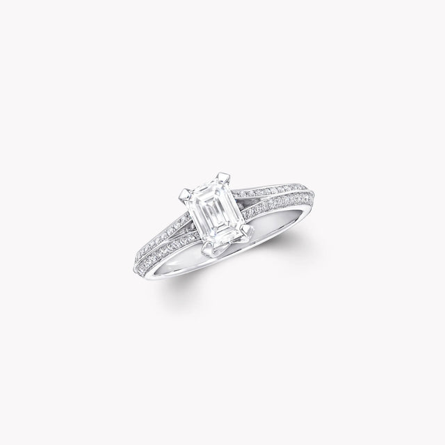 Legacy Emerald Cut Diamond Engagement Ring