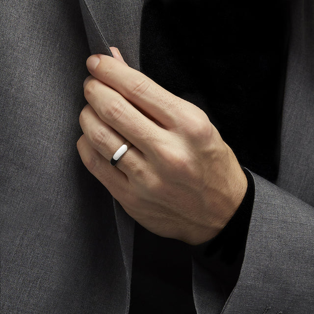 D Shape Wedding Band