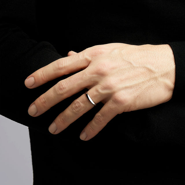 D Shape Wedding Band