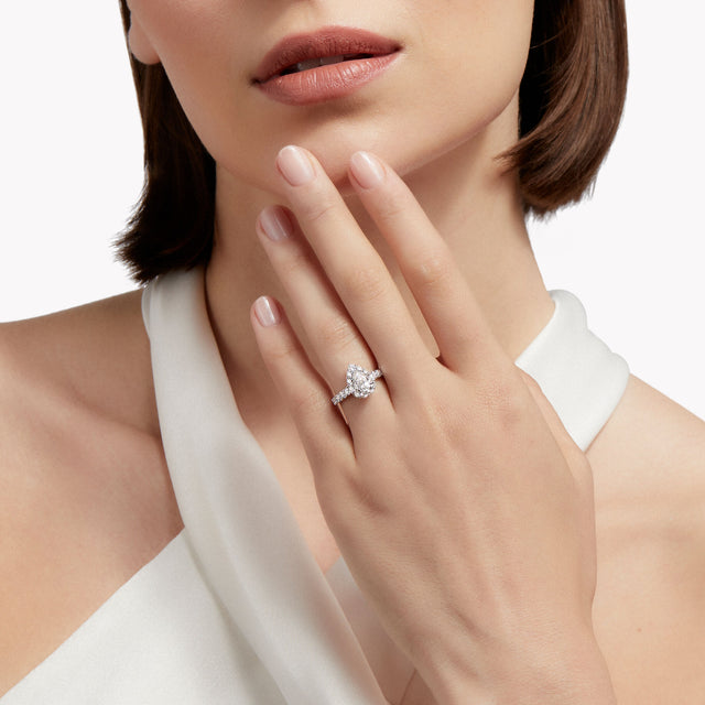 Icon Pear Shape Diamond Engagement Ring