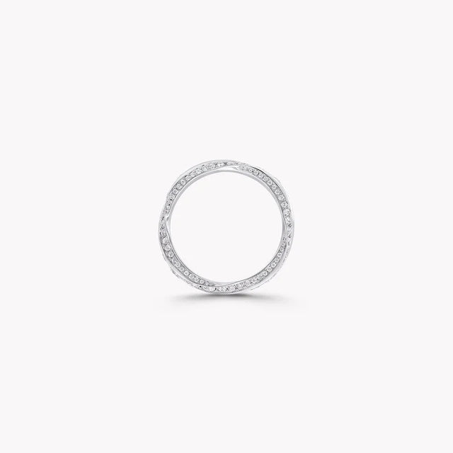 Spiral Pavé Diamond Band