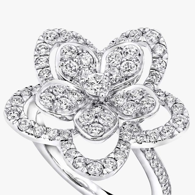 Wild Flower Large Diamond Ring