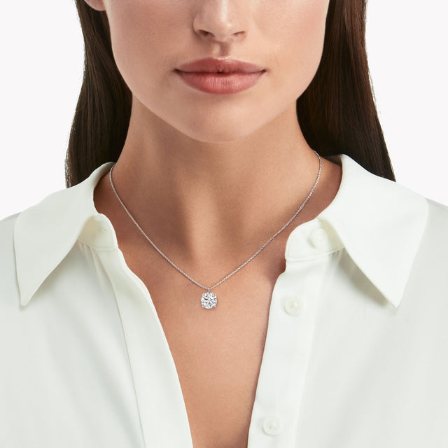 Round Diamond Pendant