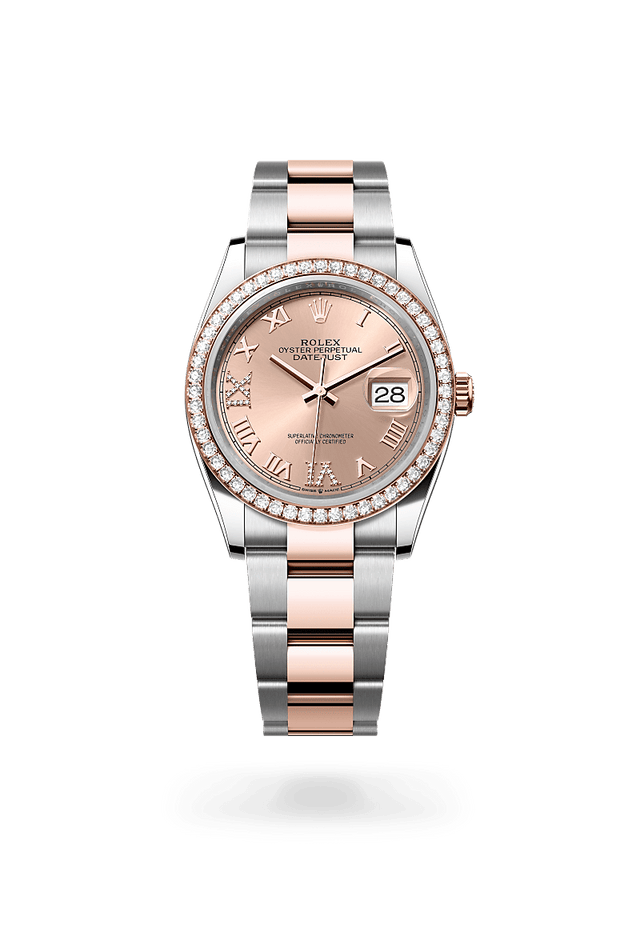 rolex Datejust 36 in Oystersteel and Everose gold, m126281rbr-0016 - Kennedy