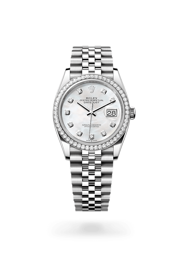 rolex Datejust 36 in Oystersteel and white gold, m126284rbr-0011 - Kennedy