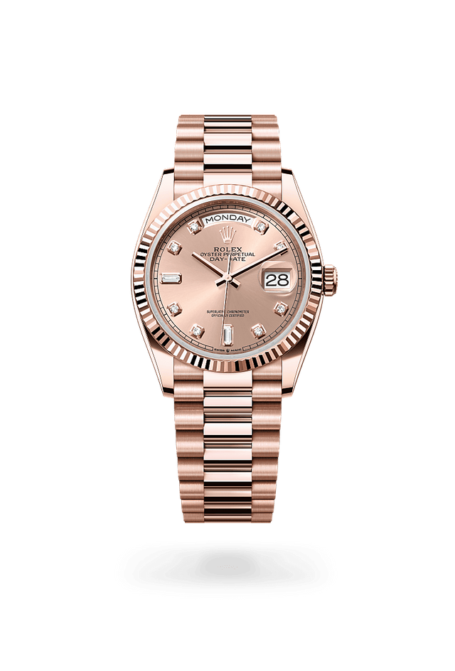 rolex Day-Date 36 in Everose gold, m128235-0009 - Kennedy