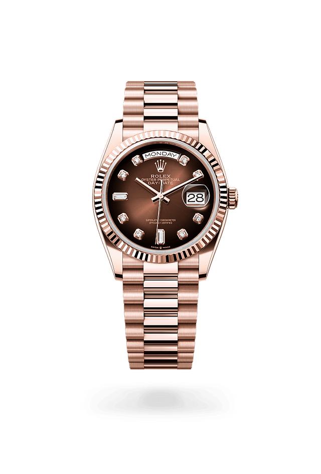 rolex Day-Date 36 in Everose gold, m128235-0037 - Kennedy