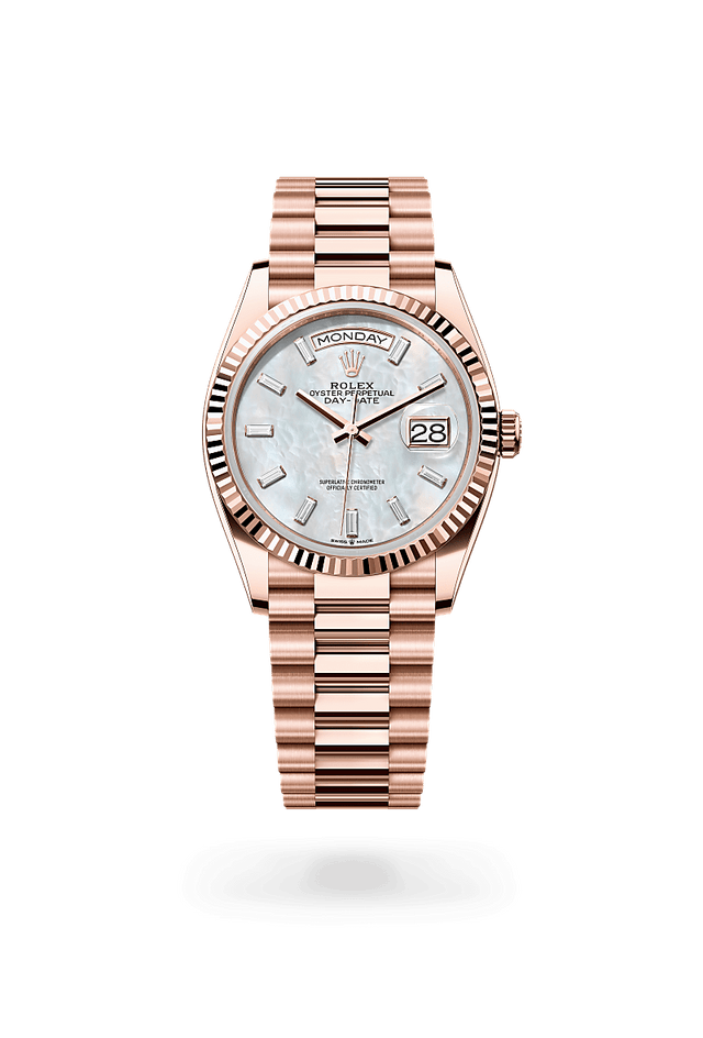 rolex Day-Date 36 in Everose gold, m128235-0078 - Kennedy