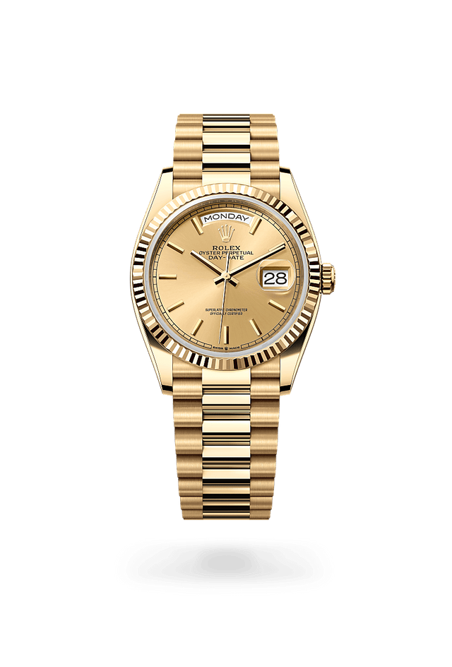 rolex Day-Date 36 in yellow gold, m128238-0045 - Kennedy