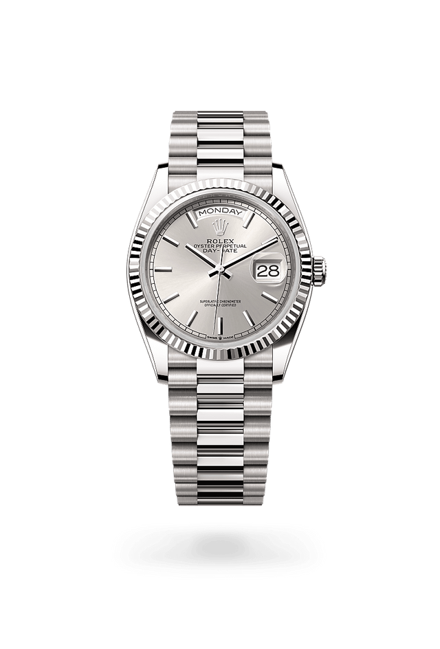 rolex Day-Date 36 in white gold, m128239-0005 - Kennedy