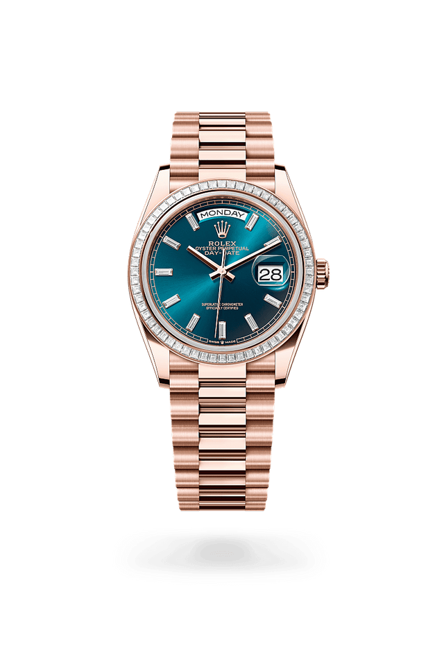 rolex Day-Date 36 in Everose gold, m128395tbr-0032 - Kennedy