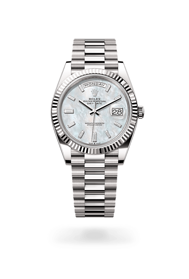 rolex Day-Date 40 in white gold, m228239-0078 - Kennedy