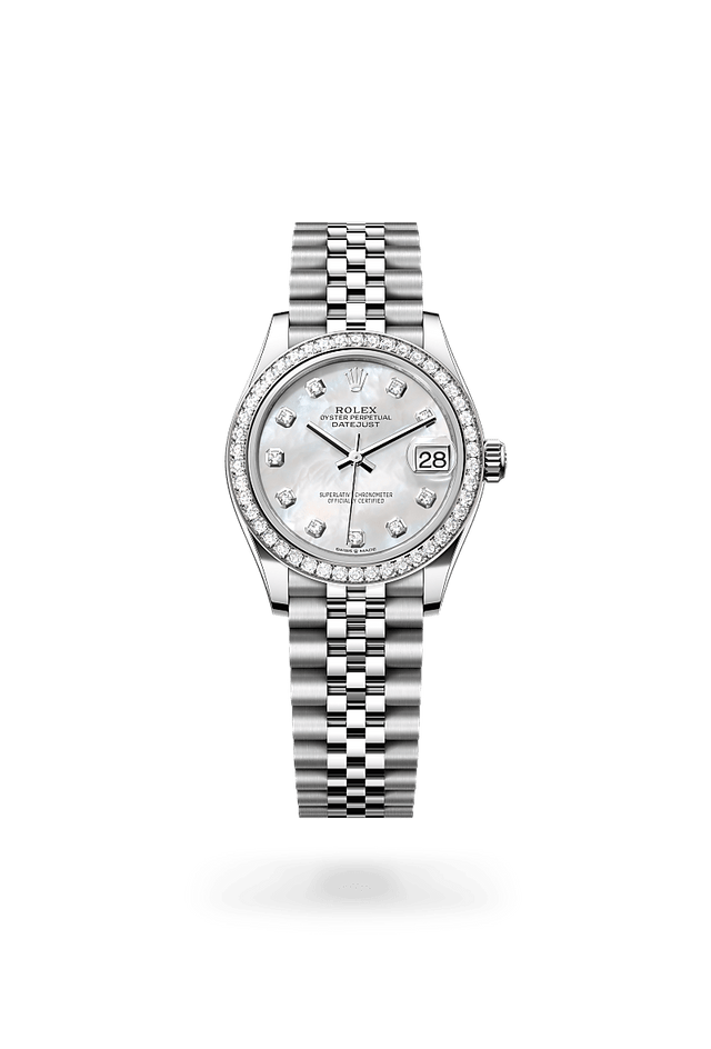 rolex Datejust 31 in Oystersteel and white gold, m278384rbr-0008 - Kennedy