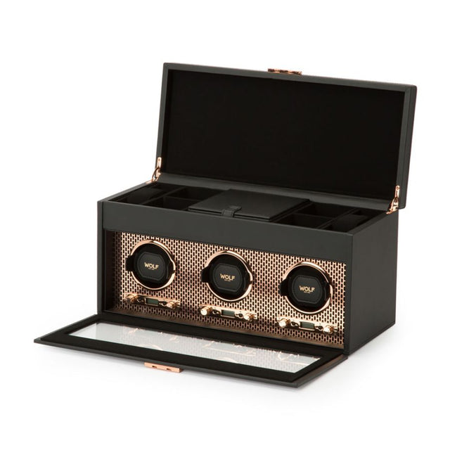 Wolf Axis Triple Winder with Storage Copper Plated