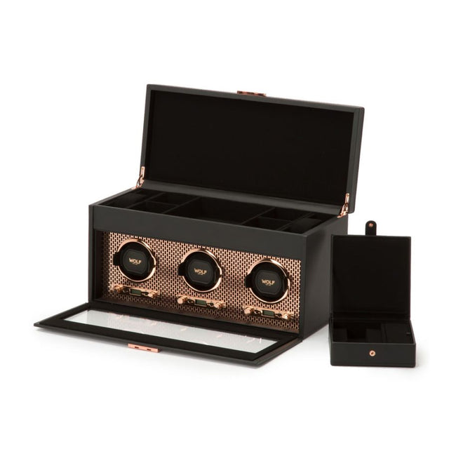 Wolf Axis Triple Winder with Storage Copper Plated