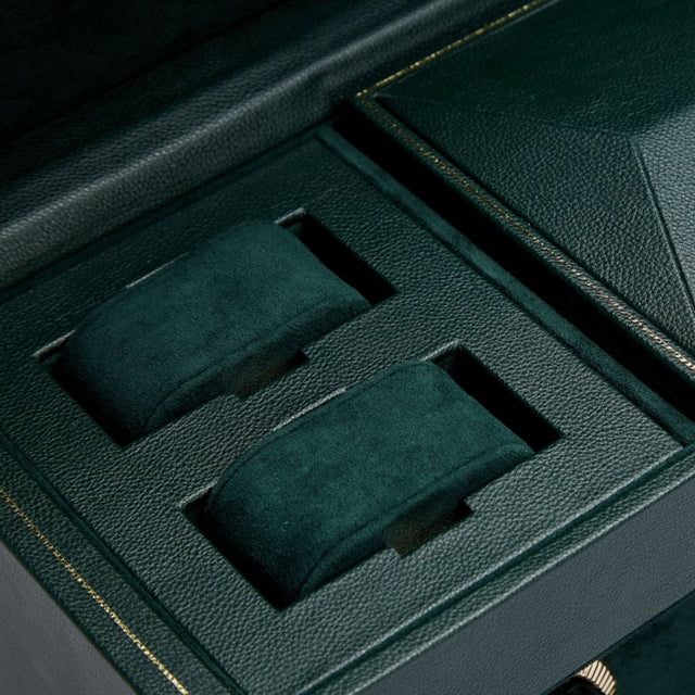 Wolf Brit Racing Green Triple Watch Winder