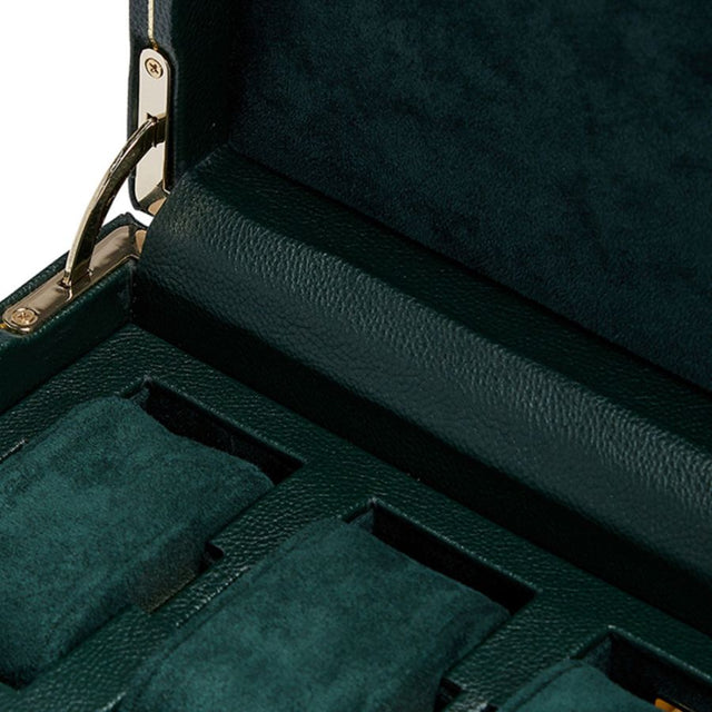 Wolf British Racing 15 Piece Watch Box Green